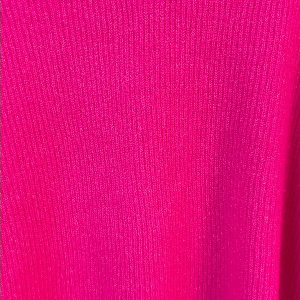BNWOT GAP Women's forever cozy Bright Pink soft Crew Neck Sweater size L - Picture 3 of 3